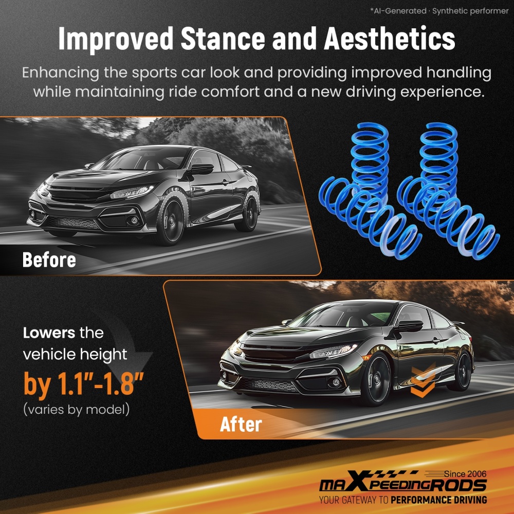 LOWERING SPRINGS compatible for BMW 6 SERIES COUPE F13 12-19 640i 640d 650i