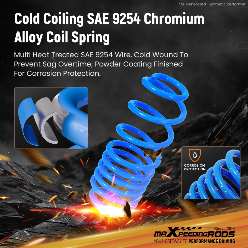 Lowering Springs 30mm compatible for VW Scirocco Mk3 1.4 2.0 TSI TDI 2008-2017