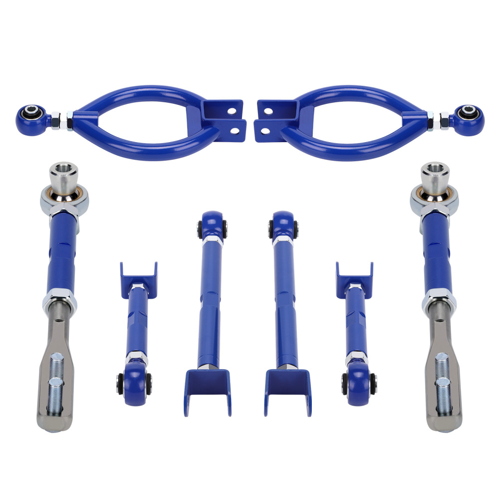 Adjustable Front Tension Rod Rear Camber Toe Traction Arms compatible for Nissan 240sx S13