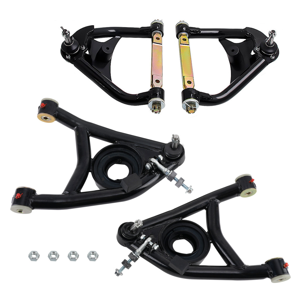 Tubular Heavy Duty Upper Suspension Control Arms Rubber Set compatible for Chevy Chevelle