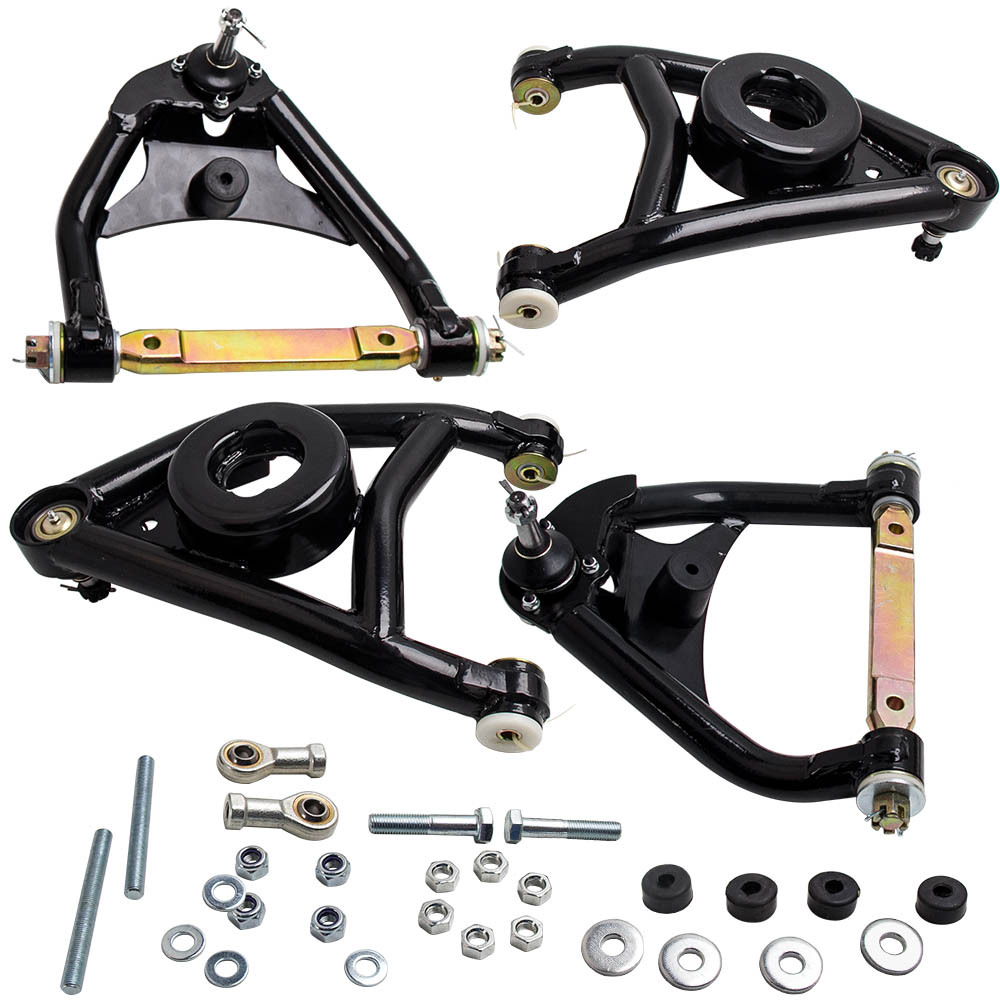Tubular Heavy Duty Upper Suspension Control Arms Rubber Set compatible for Chevy Chevelle