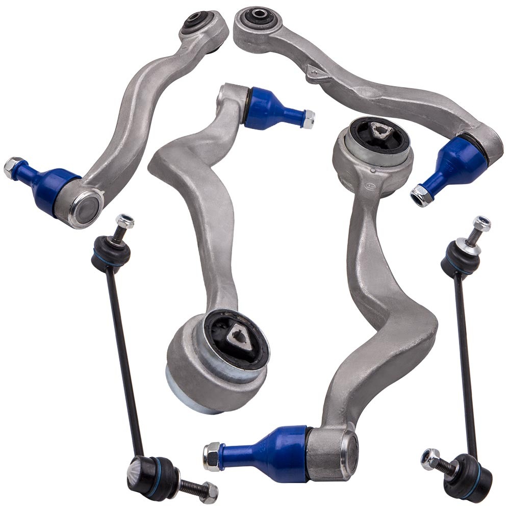 Compatible para bmw e60 e61 2003-2010 kit de brazos de brazo de suspensión delantera conjunto de lados superior e inferior