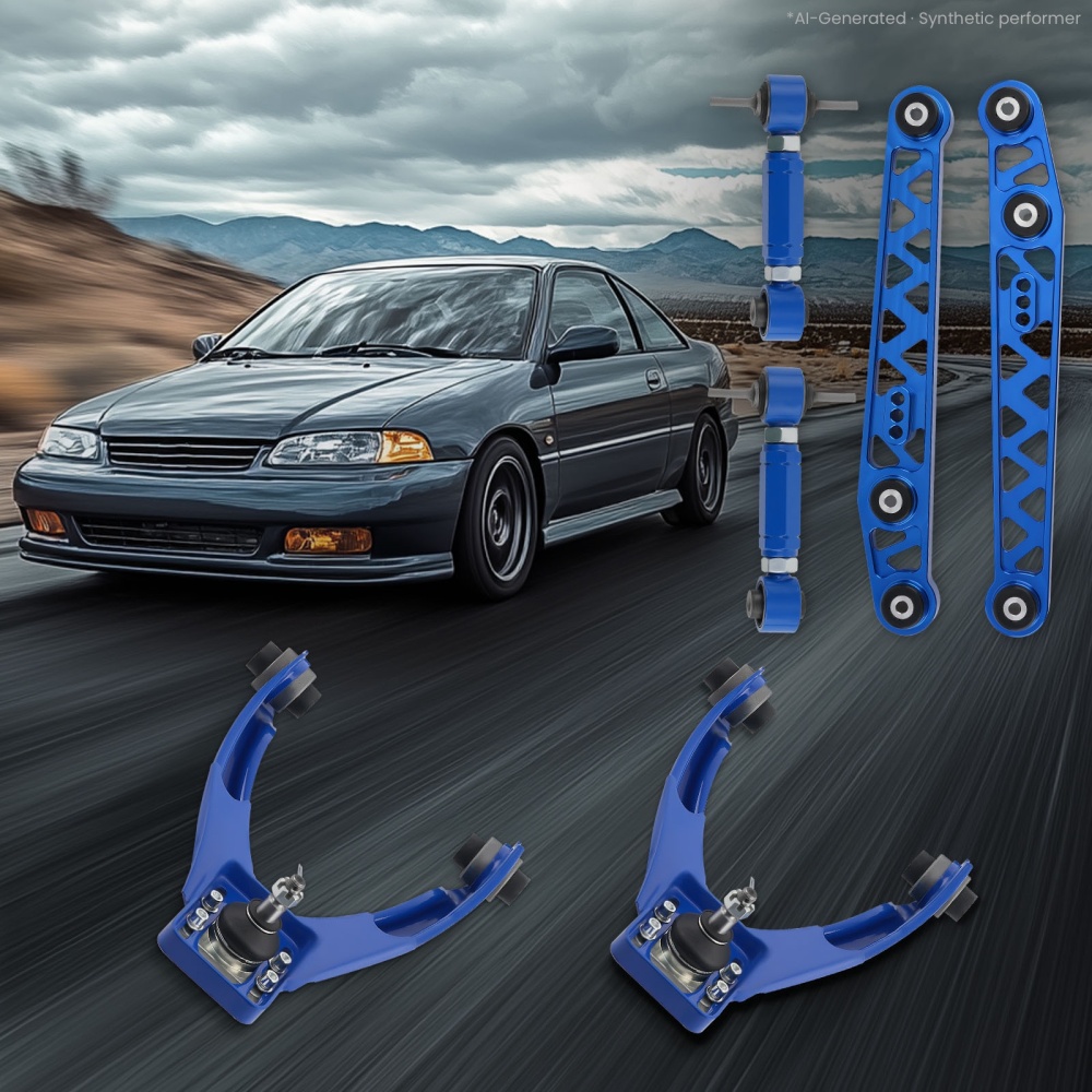 Rear LowerFront Upper Control Arms + Rear Camber Kit For 96-00 compatible for Honda Civic