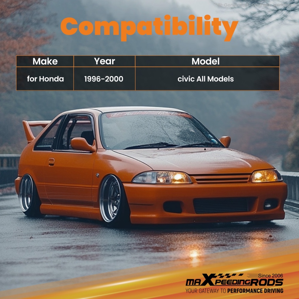 6x Front Upper Rear Camber Kit + Lower Control arms For 1996-2000 compatible for Honda Civic