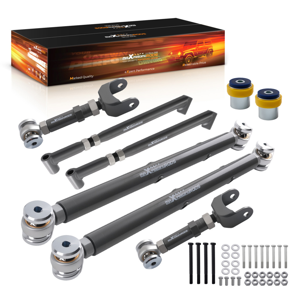 Rear Control Arms Set Lower Upper compatible for GM A-Body compatible for Chevelle Monte Carlo 1968-1972