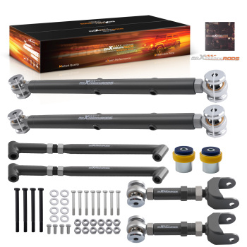 Rear Control Arms Set Lower Upper compatible for GM A-Body compatible for Chevelle Monte Carlo 1968-1972