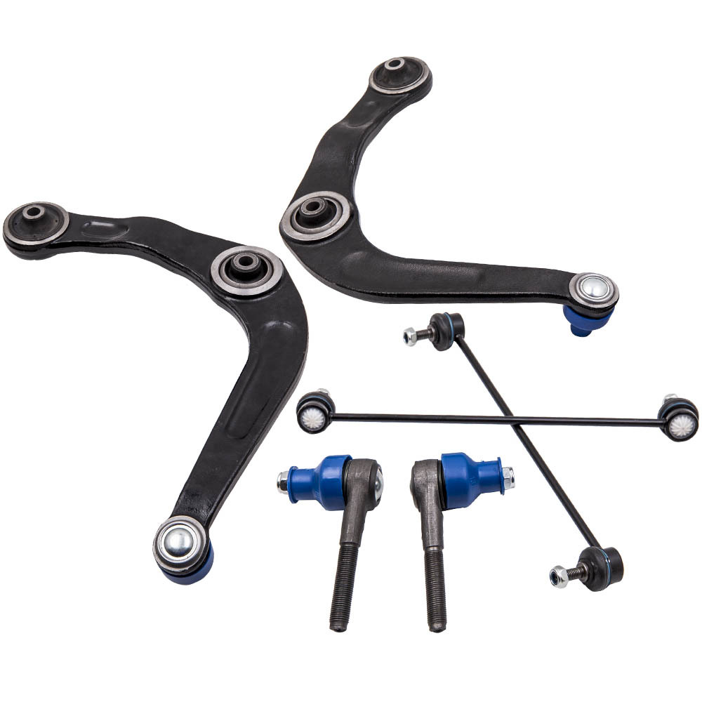 KIT DE BRAZO DE CONTROL DE SUSPENSIÓN DELANTERO 6X compatible para PEUGEOT 206 (2A / C) (2E / K) (2D) (T3E)