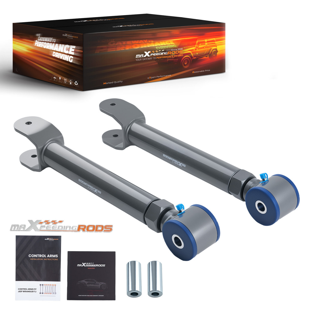 Pair Front Upper Adjustable Control Arm compatibile per Jeep Grand Cherokee WJ 1999-2004