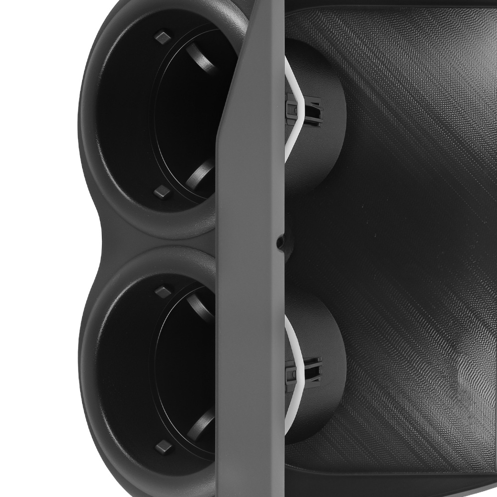Black Dual Drink Cup Holder compatible for Chevy Corvette C5 C6 1997-2013 16186065