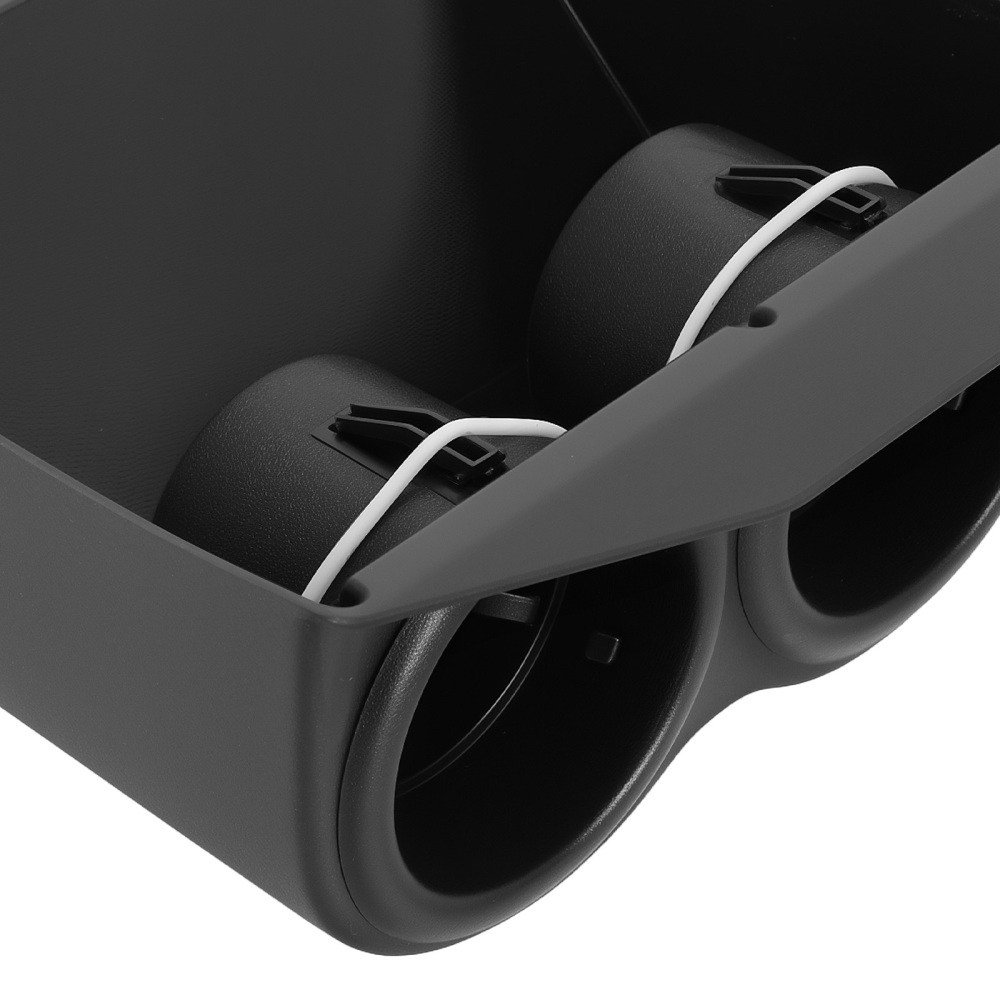 Black Dual Drink Cup Holder compatible for Chevy Corvette C5 C6 1997-2013 16186065