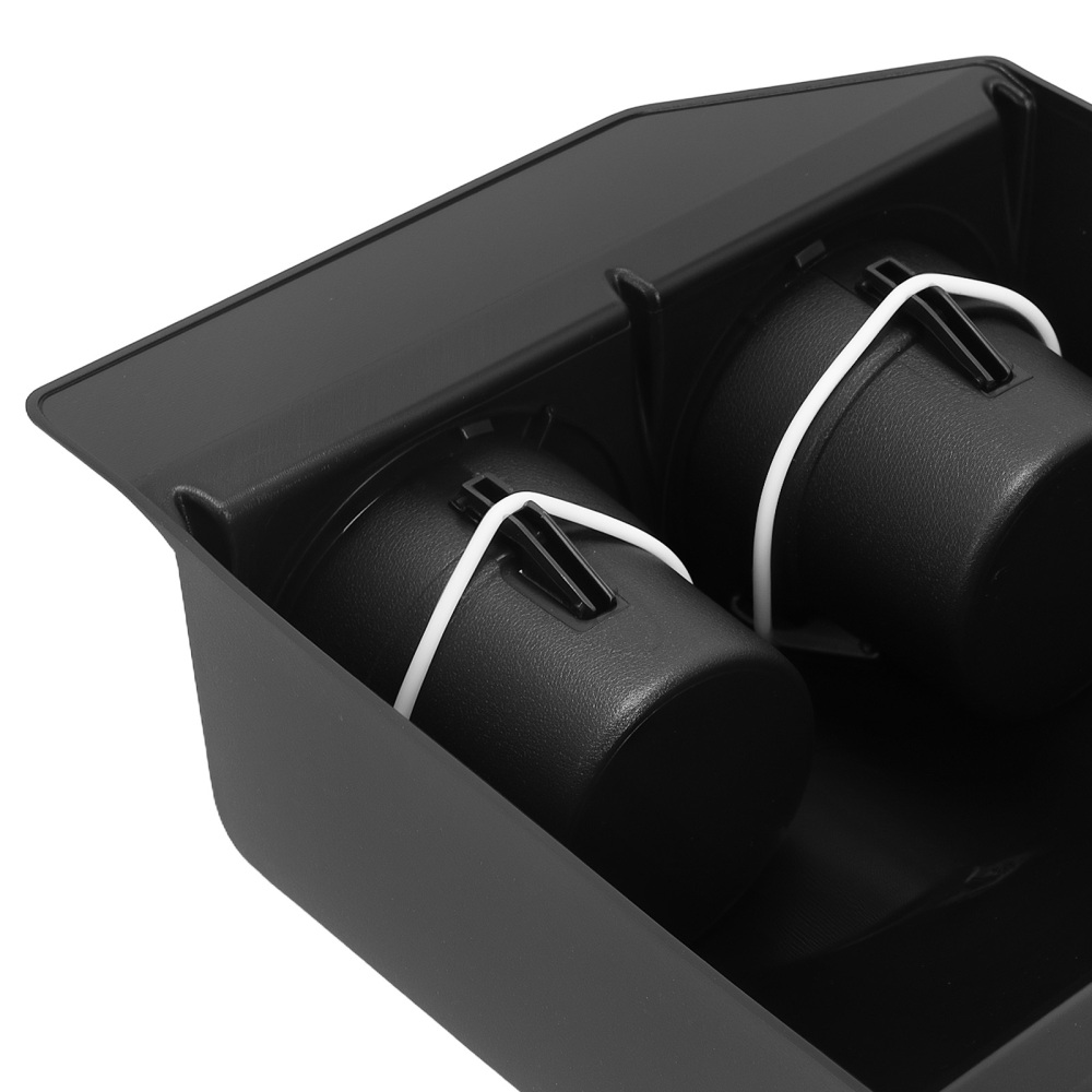 Black Dual Drink Cup Holder compatible for Chevy Corvette C5 C6 1997-2013 16186065