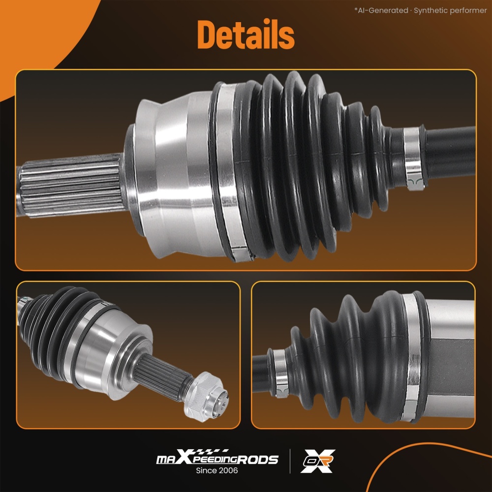Front Left CV Axle Shaft Assembly Driver Side compatible for Fiat 500 2012-2016
