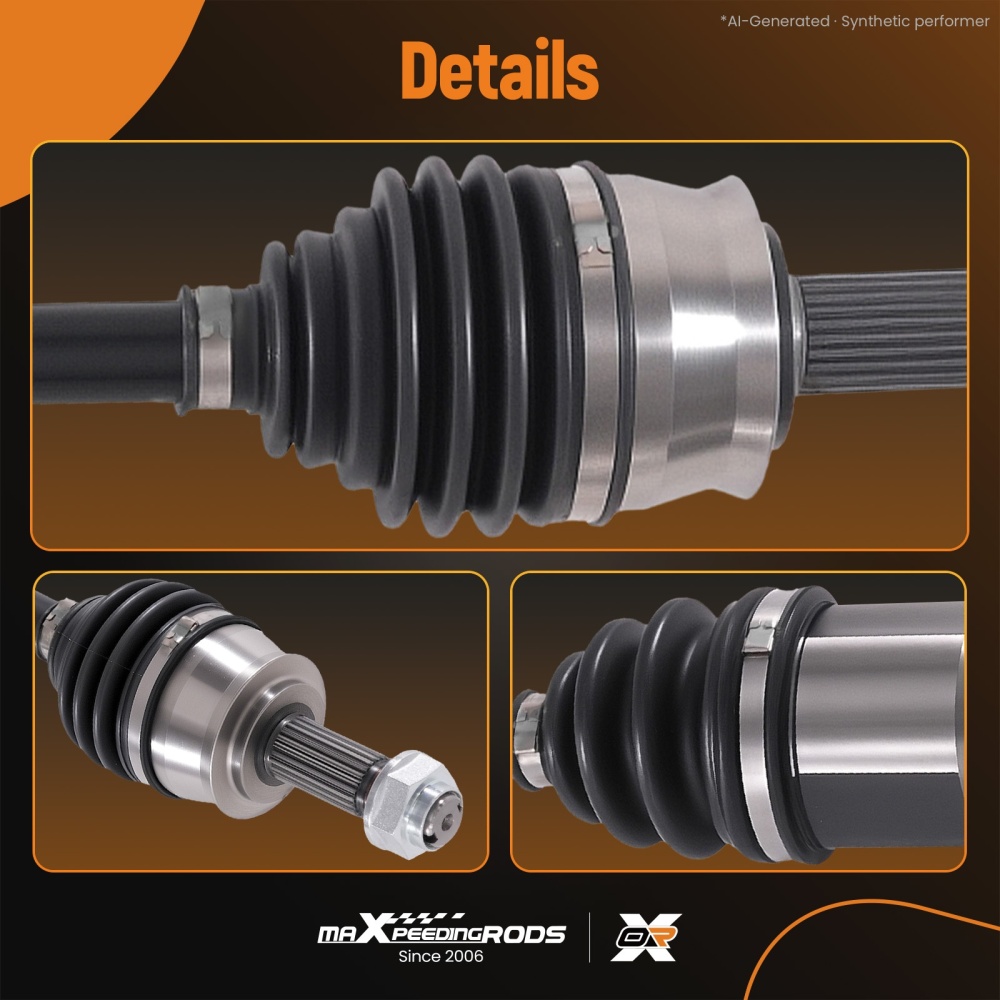 Front Right Passenger CV Axle Assembly compatible for Fiat 500 Automatic trans. 2012-2017