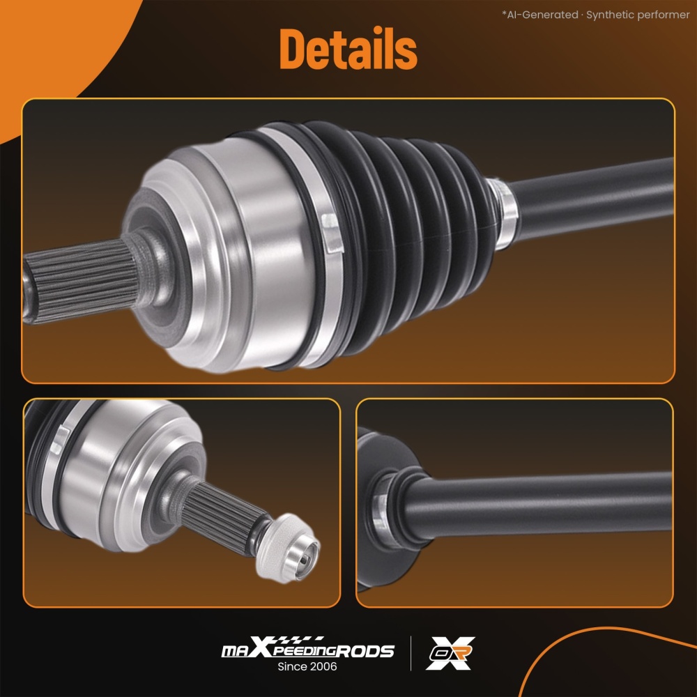 2Pc CV Axle Assembly Front Left Right compatible for Honda FIT Base Sport L4 1.5L 2009-2011