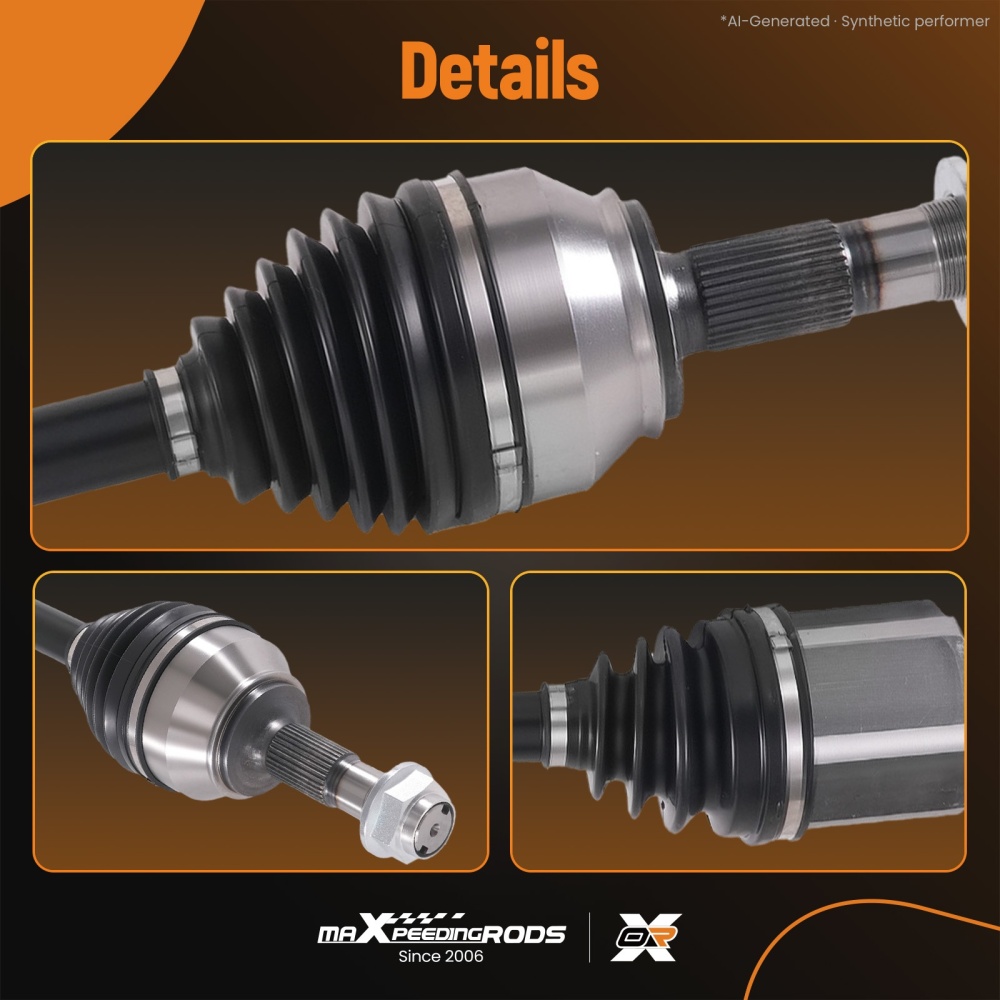 Front Left CV Axle Shaft For ProMaster 1500 ProMaster 2500 ProMaster 3500 14-19