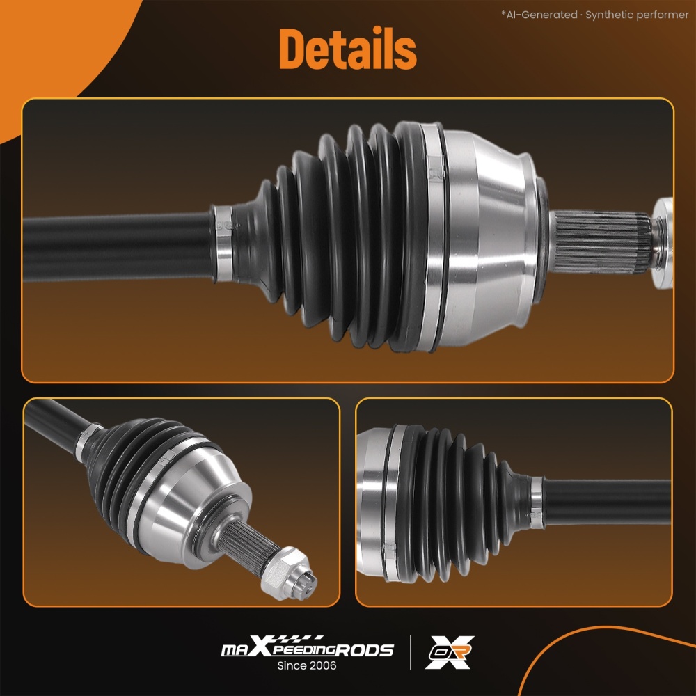 1x Front CV Axle Assembly Left or Right compatible for Jeep Compass 2018-2021 2.4L AWD/Compatible for FWD