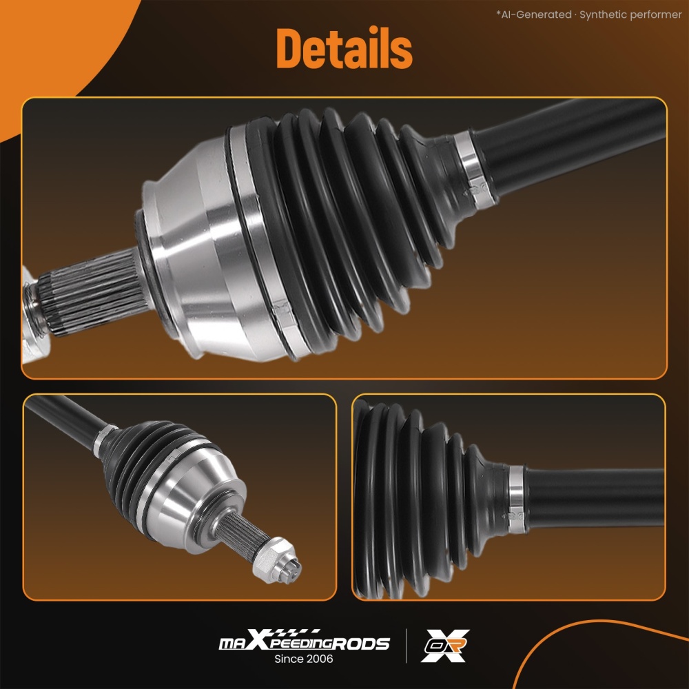 2x Front CV Axle Assembly LeftRight compatible for Jeep Compass 2018-2021 2.4L AWD/Compatible for FWD