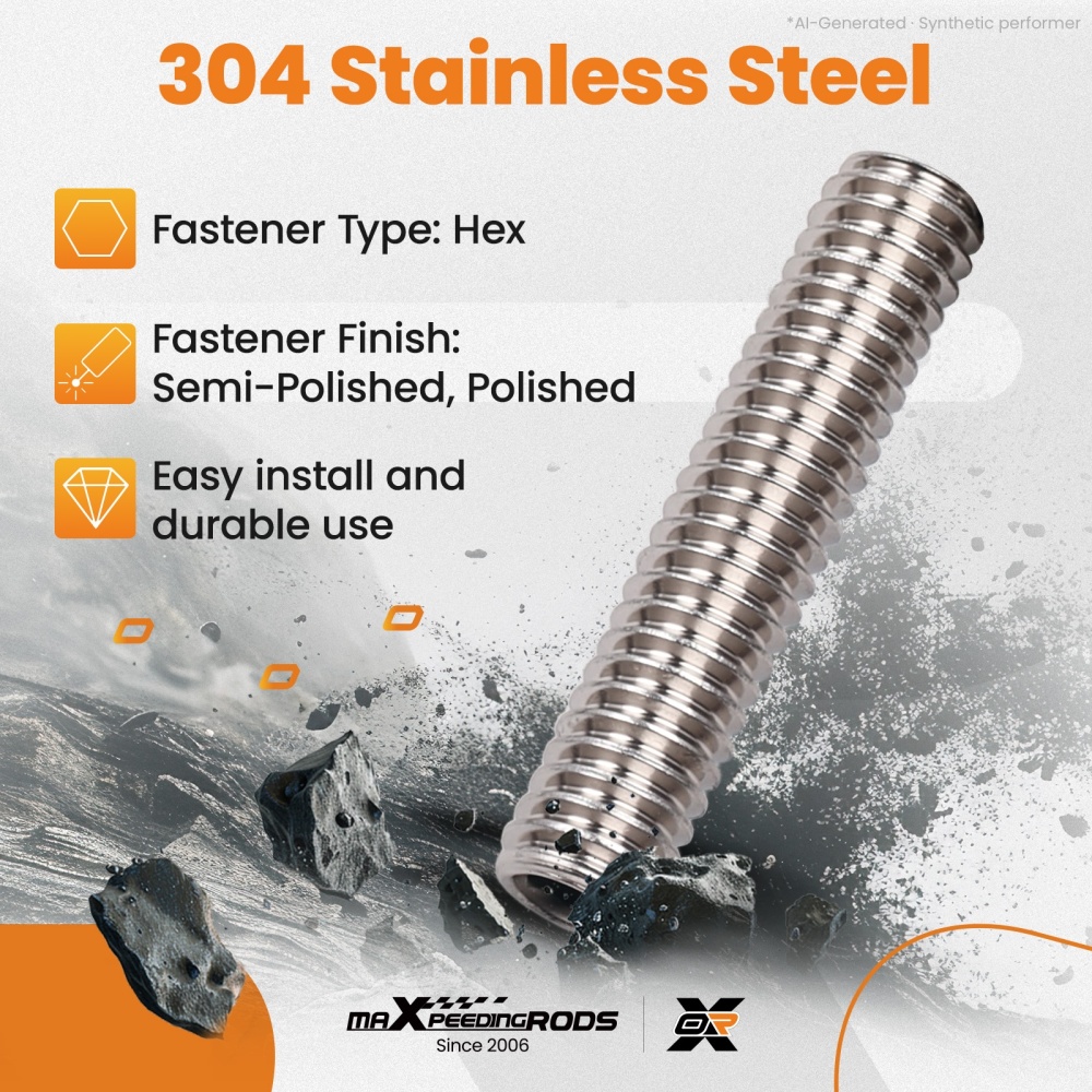 Stainless Steel Engine Bolt Kit Small Block compatible for Chevrolet 265-400