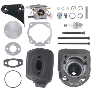 Engine Cylinder Rebuild Kit compatible for Husqvarna 51/55/55 Rancher 503609171 46mm