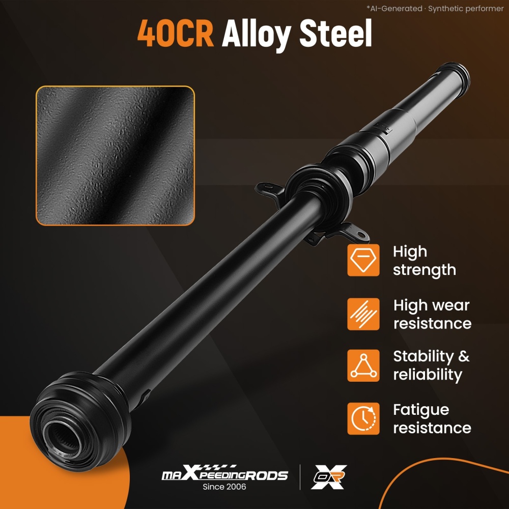 Rear Drive Shaft Propshaft Cardan Shaft compatible for Audi Q7 2011-2015 V6 3.0L 7L8521105L