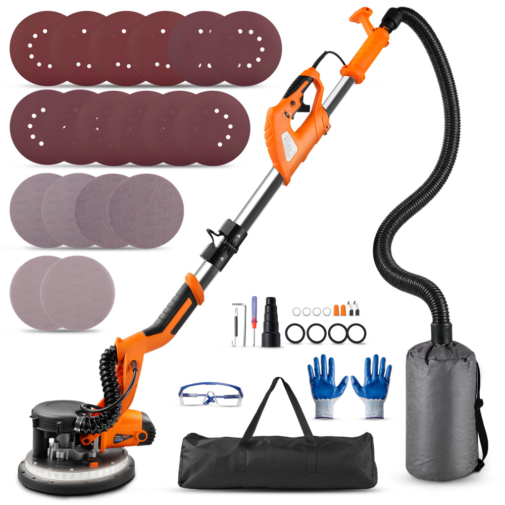 Drywall Sander 950W Electric Wall Sander 7 Variable Speed w/ 18 Sanding Discs