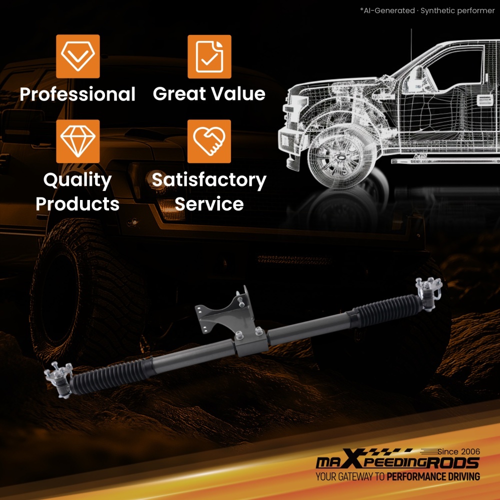 Steering Stabilizer Kit Front compatible for Ford F-250/F-350 Super Duty 2005-2024 2-8