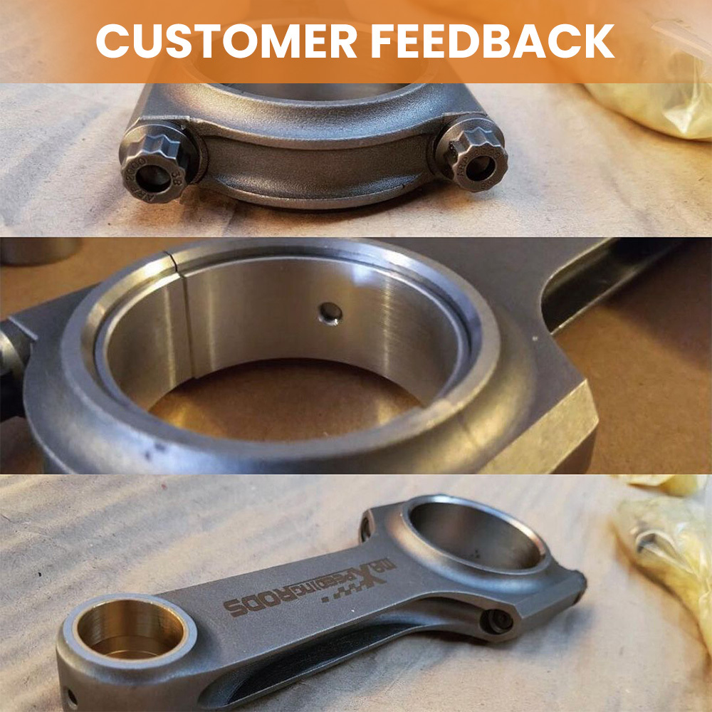 Bielas compatible para Triumph TR3 TR4 Performance Conrods 4340 Connecting Rods 158.75mm