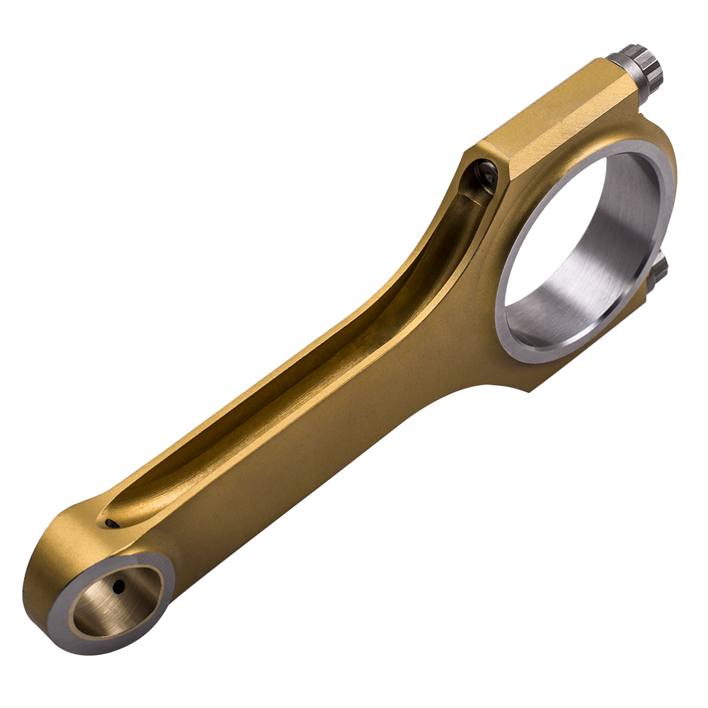 4X Titanized H-Beam Bielas Connecting Rods compatible para Audi VW 1.9L TDI PD90 PD100