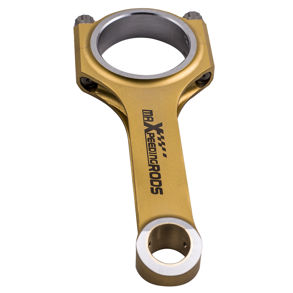 4X Titanized H-Beam Bielas Connecting Rods compatible para Audi VW 1.9L TDI PD90 PD100
