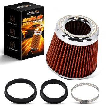 Universal Cone Air Filter High Flow for 3/3.5/4 Inch Intake 6inch