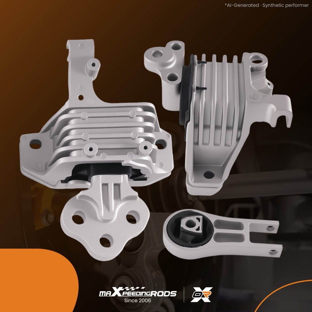 3PCS Engine MountTrans Mount Set compatible for Jeep Cherokee 3.2L 2014-2019 A5824