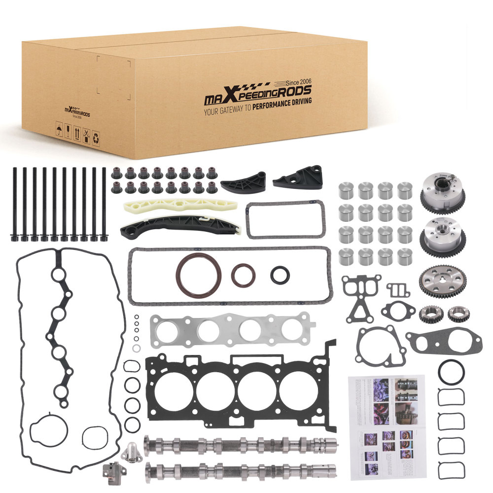 Rebuild Camshaft Timing Chain Lifters Kit compatible for Hyundai Kia G4KE 2.4L 2011-2016