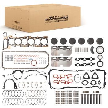 Pistons KitRings Gasket Bearings compatible for BMW M54 2.5L 3.0L E46 E39 E60 E83 E53