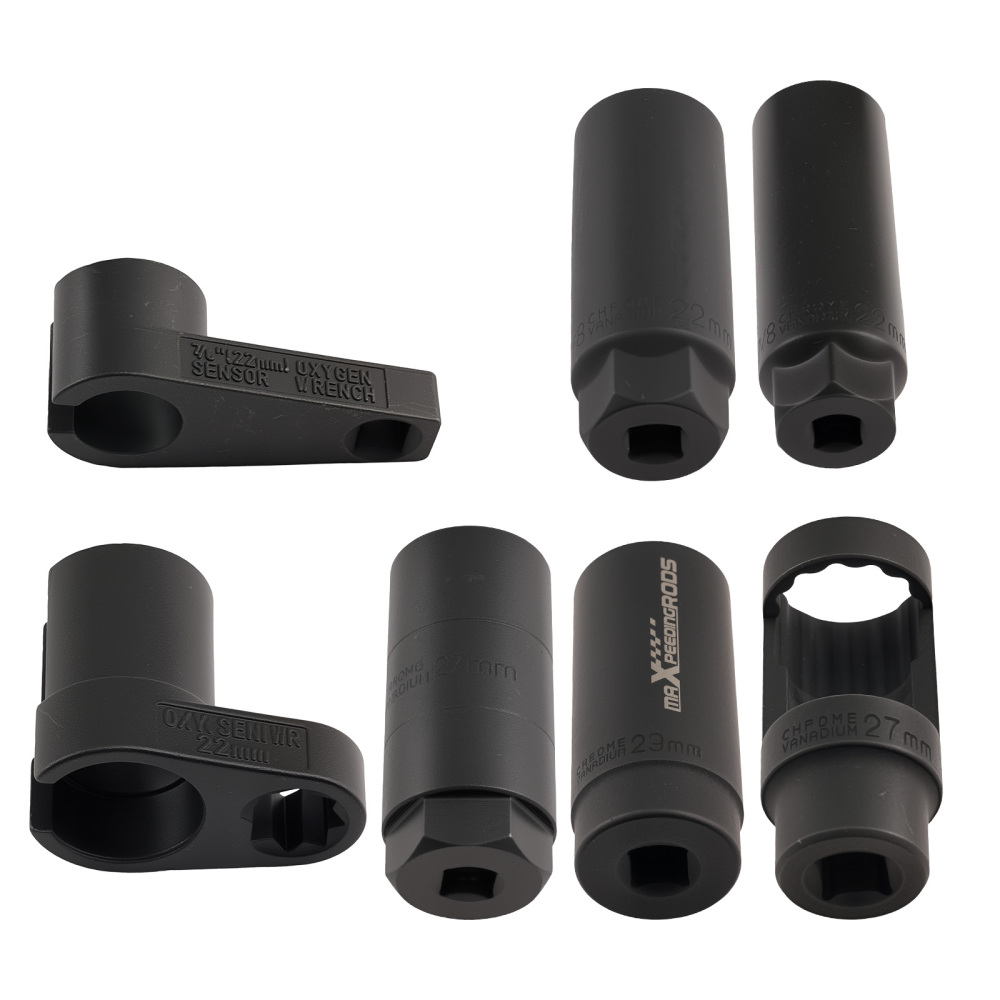 7pc voiture capteur d'oxygène/capteur prise outil toutes tailles 1/2''