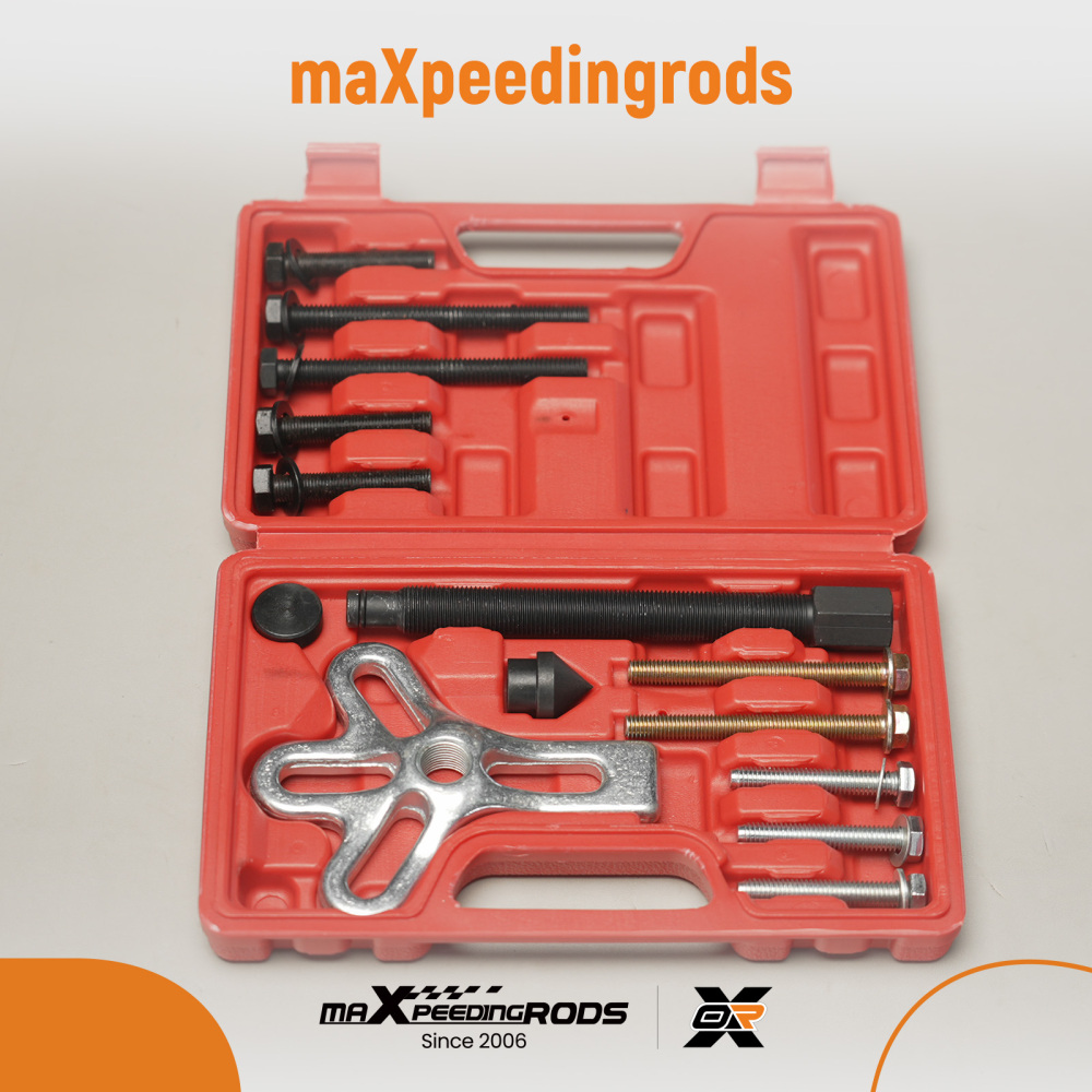 13pcs Harmonic Balancer Puller Tool Set + Gear Pulley Steering Wheel Removal