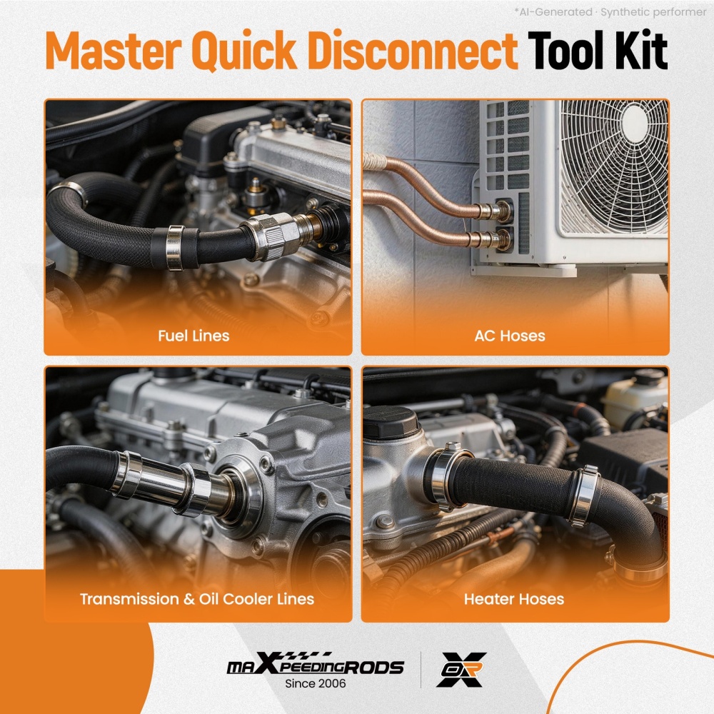Compatible for AC and Fuel Coupler Tool Set compatible for Ford/GM/Dodge/Mazda