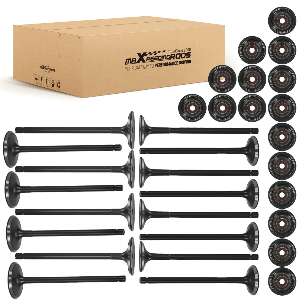 Engine Exhaust Intake Valves w/ Seal compatible for Kia Forte/Forte5 2.0L 14-16 22211-2E400