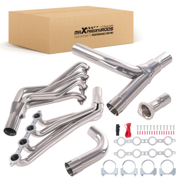 Exhaust Headers compatible for Chevy Silverado 4.8L 5.3L 6.0L 1999-2006 Stainless Steel