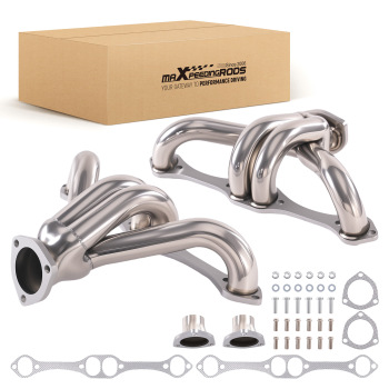 Exhaust Headers compatible for Chevy 283 305 327 350 400 V8 Stainless Steel Bolt on