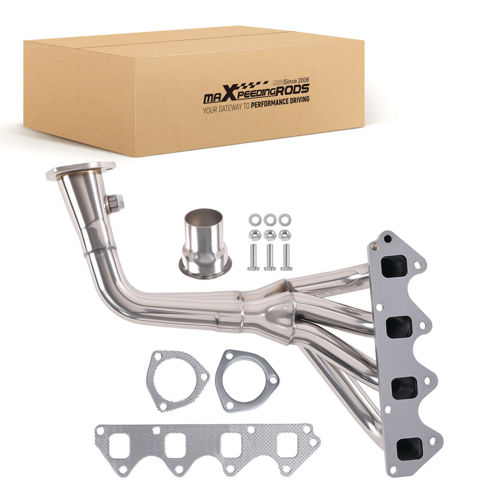Bolt-On Exhaust Header compatible for Suzuki Sidekick 1.6L 1989-1994 Stainless Steel