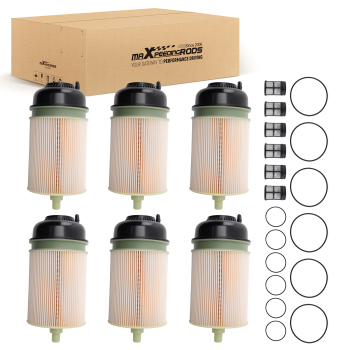 6PCS Fuel Filter Element Kit compatible for Freightliner Cascadia 125 14.8L PF9908 P551063