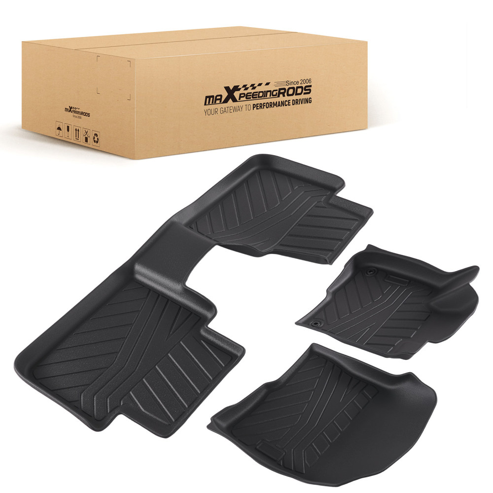 Custom Fit Black Floor Mats Liner compatible for Honda HR-V 2023-2026 TPE All Weather