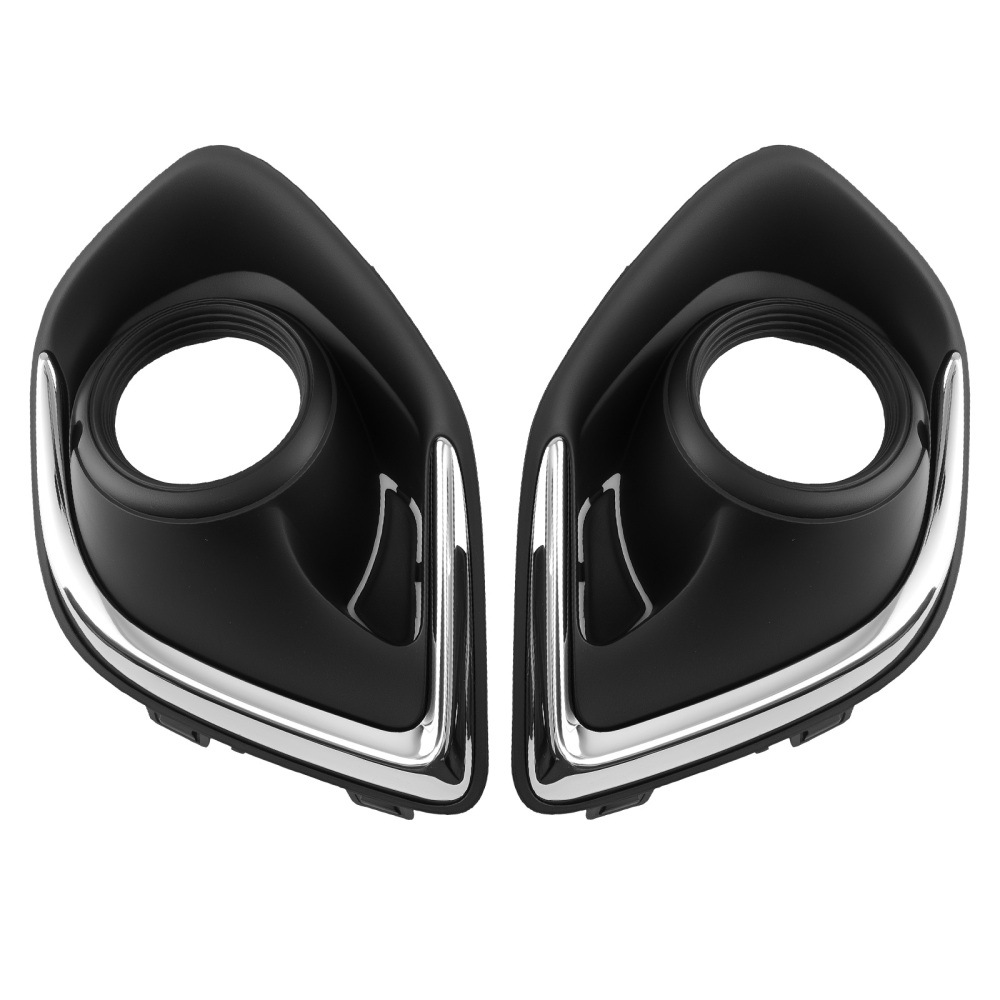 Front Bumper Fog Lamp Bezel Cover compatible for Mitsubishi Outlander Sport 13-15 MI1038116