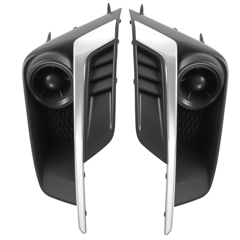 Pair Front Bumper Fog Lamp Grille Cover compatible for Subaru Impreza 2015-2016 57731FJ400