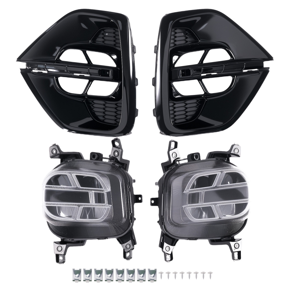 Fog Light LED compatible for KIA Sportage 2020-2021 Front LH RH Clear Lens Replacement