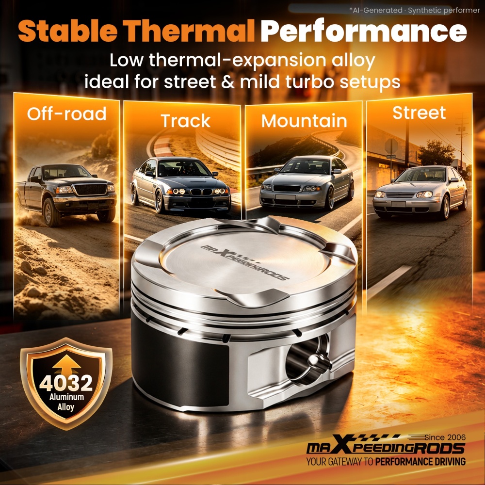 4032 Forged Pistons Compatible for BMW 3 Series G20 F30 X3 G01 X4 G02 2.0T L4 2015-2024