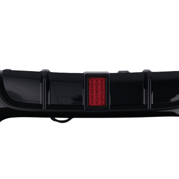 Rear Diffuser Dual Twin Exhaust Tip Gloss Black compatible for BMW 3 Series E90 E91 M Sport