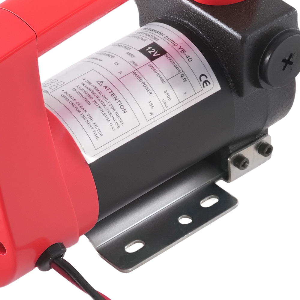 12V DC Diesel Fuel Transfer Pump 10.5GPM Cast Iron 155W for Tanker