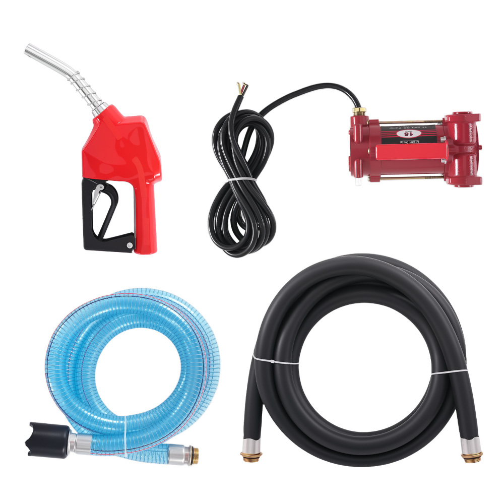 15GPM 12V Fuel Pump for Gasoline Diesel Kerosene 3/4in Outlet Auto Shutoff
