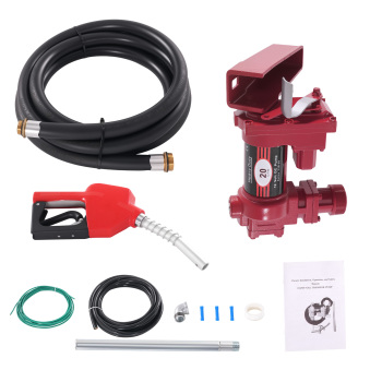 12V 20GPM Diesel Fuel Pump for Gasoline Kerosene Ethanol with Suction Pipe